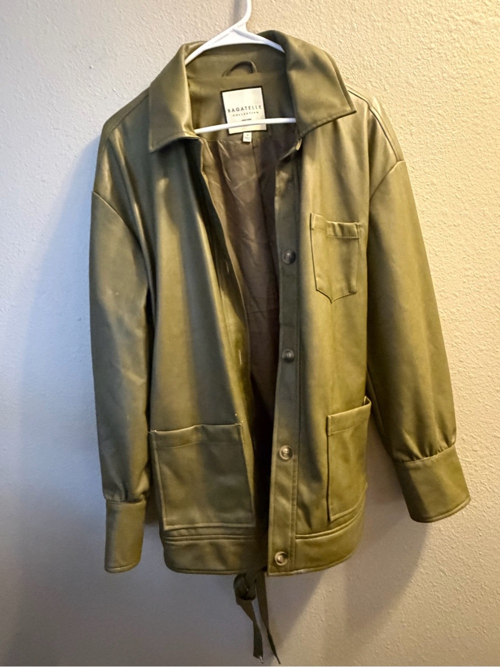 bagatelle Olive Green Lightweight Shirt Jacket